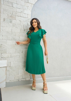 Vestido Andreia Verde Bandeira - comprar online