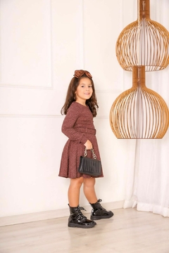 Vestido Infantil Isadora Bordô - comprar online
