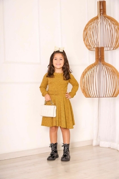 Vestido Infantil Isadora Mostarda - comprar online