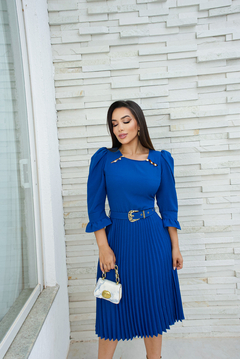 Vestido Mirela Azul Royal - comprar online