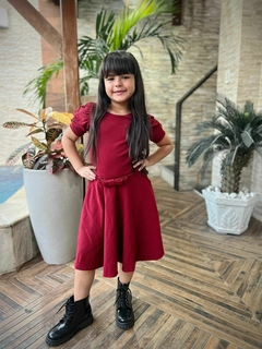 Vestido Infantil Acsa Marsala - loja online