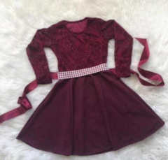 Vestido Infantil Maya VInho - comprar online