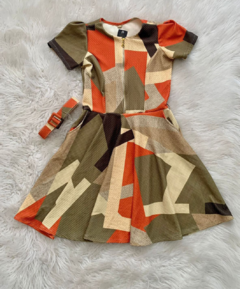 Vestido Infantil Ana Geométrico - comprar online