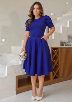 Vestido Acsa Azul Royal - comprar online