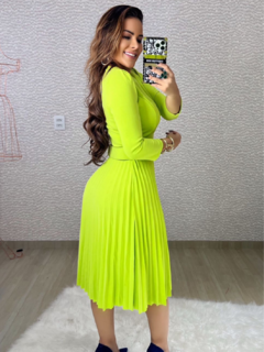 Vestido Melissa Verde Lima na internet