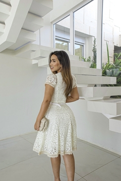 Vestido Ayla Noivado Minimalista Off White - loja online
