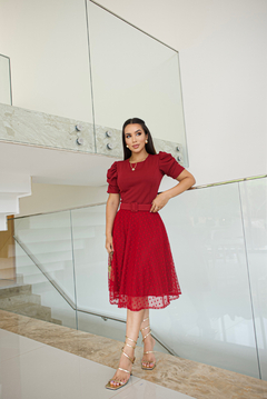 Vestido Luana Vermelho - comprar online
