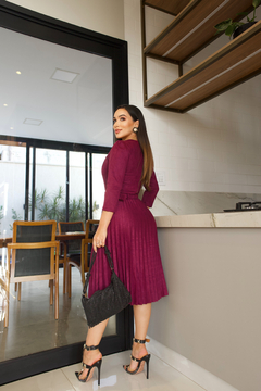 Vestido Érica Marsala - loja online