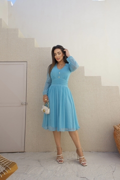 Vestido Malu Azul - comprar online