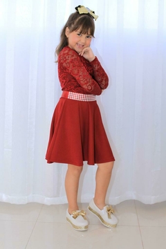 Vestido Infantil Maya Vermelho - comprar online