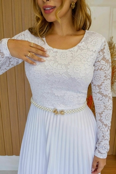 Vestido Longo Luisa Branco na internet