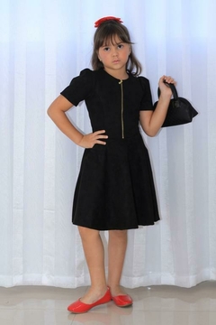 Vestido Infantil Ana Preto - comprar online
