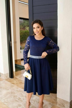 Vestido Maya Azul Marinho - comprar online
