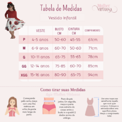 Kit Vestido Mãe e Filha Maya Vermelho Floral 2 - loja online