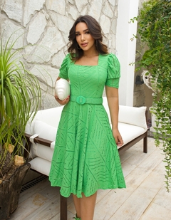 Vestido Clarisse Verde Lima - comprar online