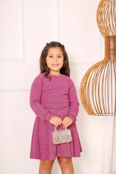 Vestido Infantil Isadora Rosa - comprar online