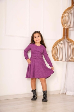 Vestido Infantil Isadora Roxo - comprar online