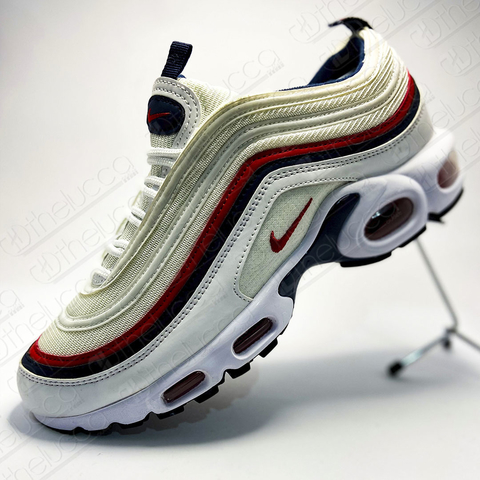 Air max 97 plus white discount and blue