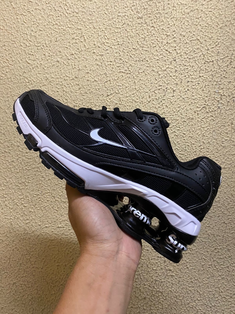 Nike Shox Ride 2 x Supreme preto e branco SUPER PREMIUM
