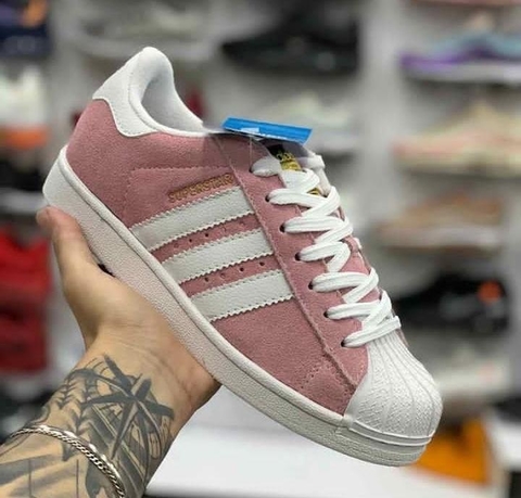 Adidas superstar cheap camurça vermelho