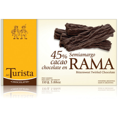 CHOCOLATE EN RAMA SEMIAMARGO 45% CACAO 110g