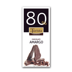 TABLETA CHOCOLATE AMARGO 80% CACAO de 100 gr