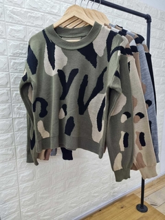 Sweater Mandi Tejido Combinado Art 9549 en internet