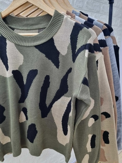 Sweater Mandi Tejido Combinado Art 9549 - amaika