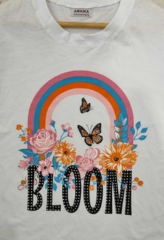 Remera Bloom De Algodón Peinado 30/1 Premium con tachitas Art 1693 en internet
