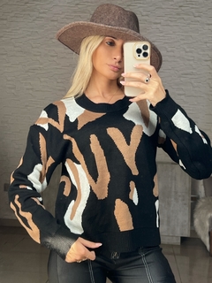 Sweater Mandi Tejido Combinado Art 9549 - comprar online
