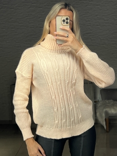 Sweater Eva Cuello Polera Tejido Fantasia Art 9559 - comprar online