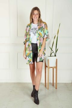 Kimono Erox De Fibrana Poplin Estampado Art 7059 - tienda online