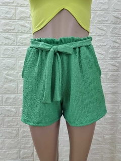 Short de Cloqué con bolsillos y lazo art 2150 - amaika