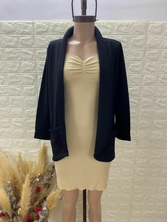 Blazer de crepe con solapa y bolsillos art.2500 - tienda online