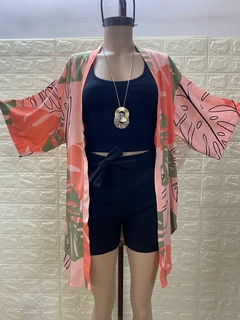 Kimono Erox De Fibrana Poplin Estampado Art 7059 - comprar online