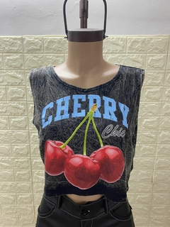 Musculosa Lavada Cherry Chic. Art: 1739 - amaika