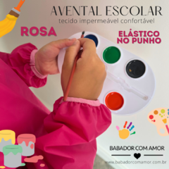 Avental Escolar Manga Longa VERDE - comprar online