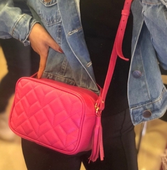 Bolsa Couro Pink - comprar online