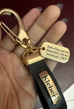 Chaveiro Personalizado Nome com Frase no Pingente - comprar online