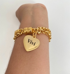 Pulseira Dupla Personalizada Nome na internet