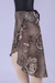 Saia Longue Wrap (Floral Coffee) - comprar online