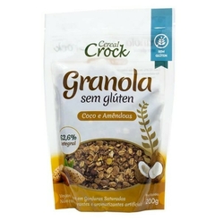 Granola Sem Glúten com Côco e Amêndoas Leve Crock 200G