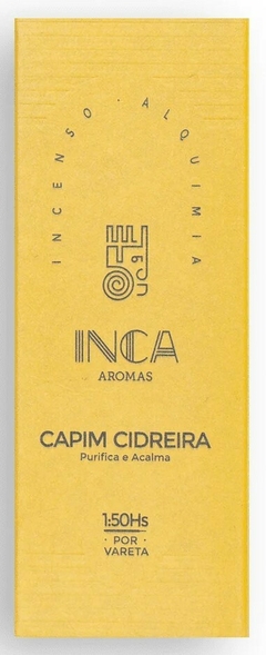 Incenso Terapêutico de Cidreira Inca Aromas 9 Varetas