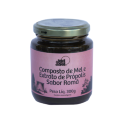 Composto de Mel com Extratos de Própolis e Romã Mel do Sol 300G