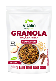 Granola Sem Glúten de Maçã e Canela Vitalin 200G