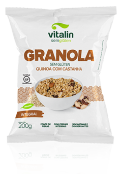 Granola de Quinoa com Castanha Sem Glúten Vitalin 200G