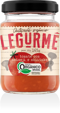 Antepasto Artesanal Orgânico de Tomate com Shimeji e Shiitake Legurmê 210G