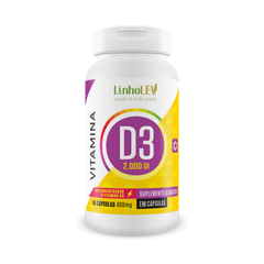Vitamina D3 Linho Lev 400Mg 60 Cápsulas