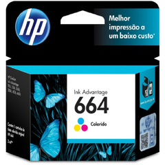 Cartucho De Tinta Hp 664 Tricolor - F6v28ab