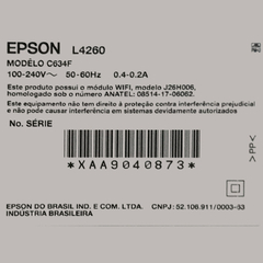 Multifuncional Epson Ecotank L4260 Wi-fi Duplex - C11cj63302